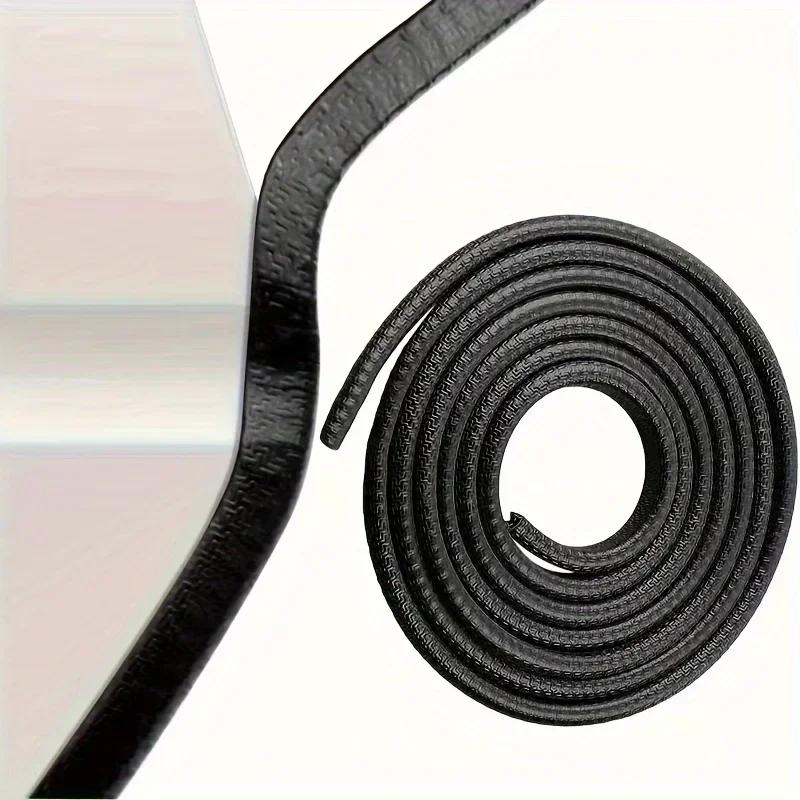

Car Rubber Door Sealing Strips Protector Car Door Edge Anti-Scratch Protector Car Door Clip-on Anti-collision Decorative Strip чорний