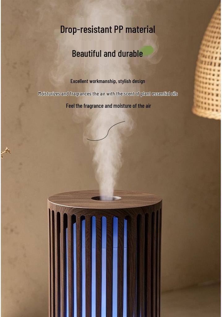 Ultrasonic Aroma Diffuser: Hollow Design, Seven-Color Night Light, Desktop Essential Oil Aromatherapy Humidifier