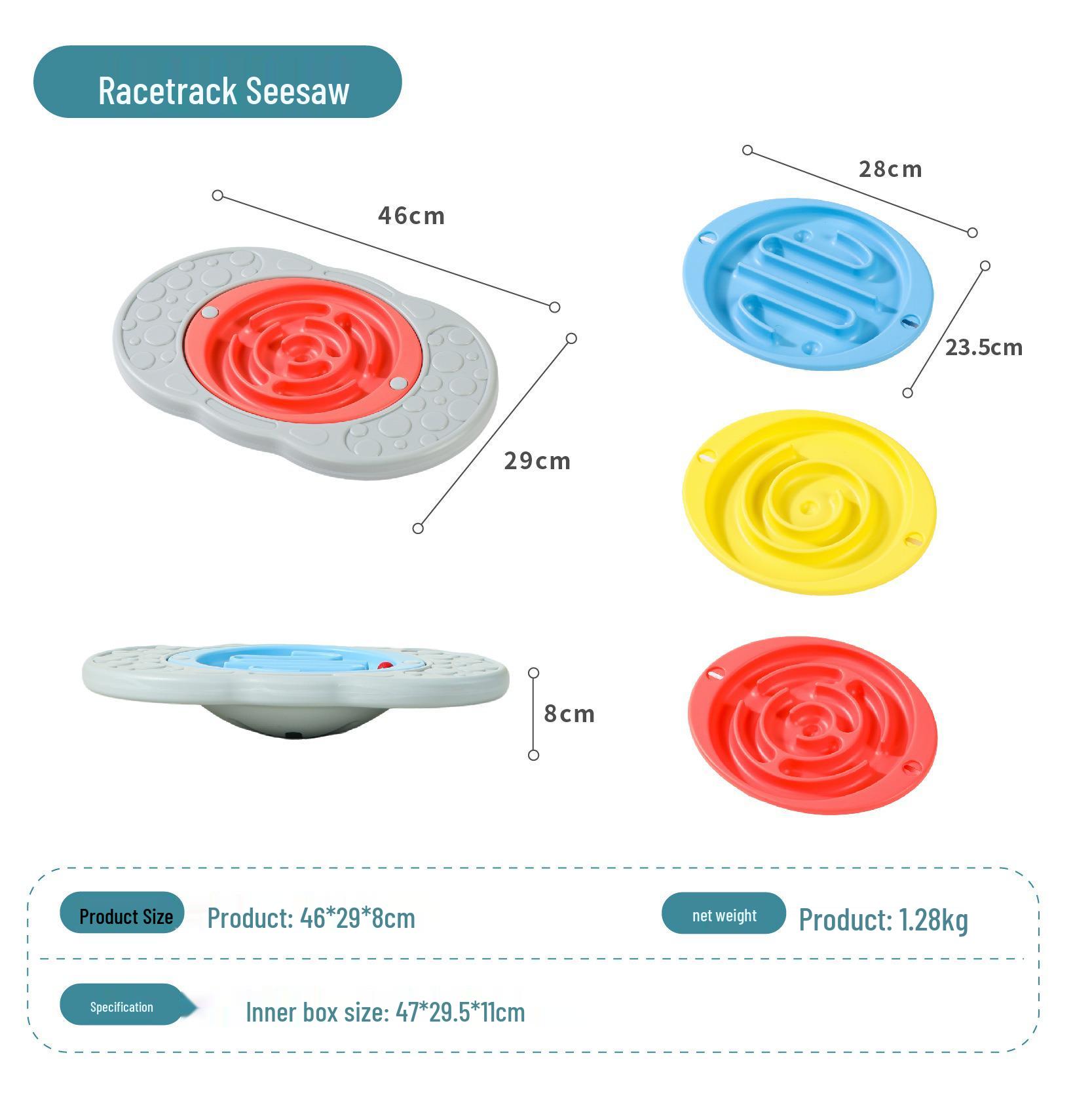 Children s Rocker Balance Board - Sensory Training, Hand-Eye Coordination, Interactive Educational Toy with Rolling Ball Track