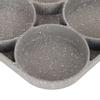 4‑Hole Egg Frying Pot Pancake Pan with Wood Handle for Induction Cooker Kitchen Accessory