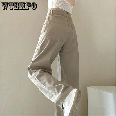 Jeans mit geradem Bein für Damen, hohe Taille, Trend-Denim-Hosen, Mom-Jeans, Baggy-Hosen, lässige Komfort-Hose, Übergröße