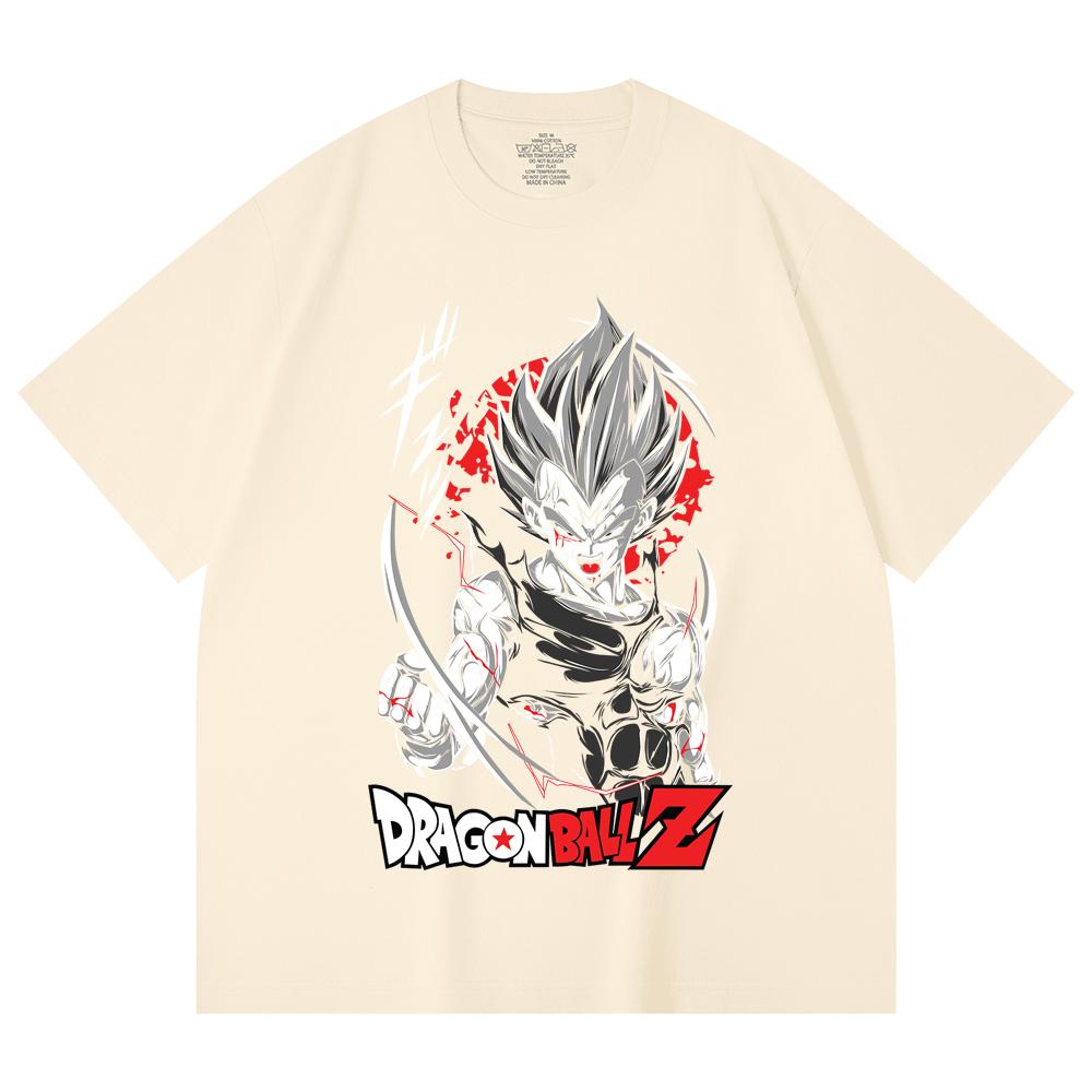 230 Gsm 100% Cotton Dragon Ball V60 Majin Vegeta Print Unisex Heavy Cotton T Shirt