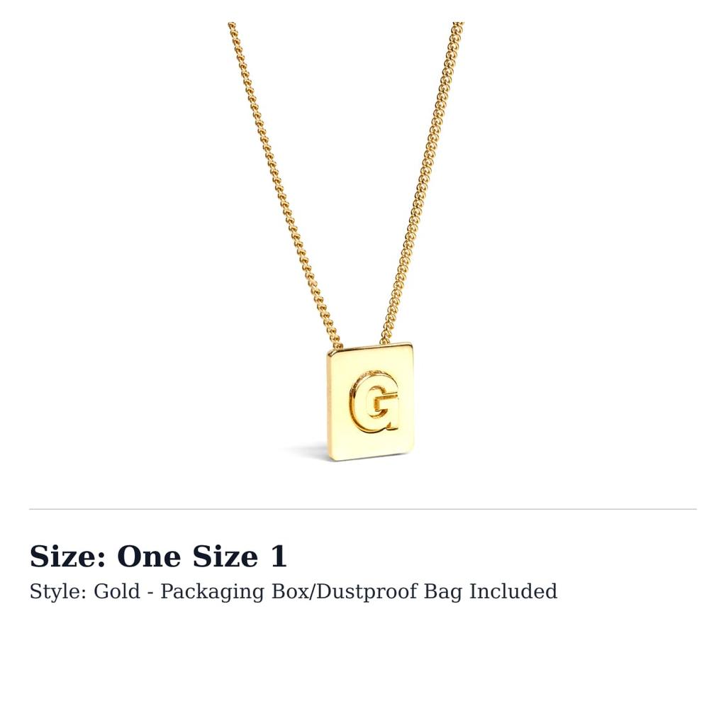 Celine Alphabet G Necklace In Brass With Gold Finish 46N0G6BRA-35OR