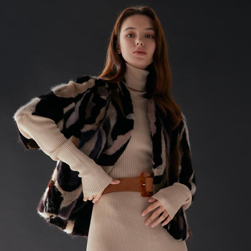 La Belle Shinyoung Fur Mink Scrap Bolero Sy110cp