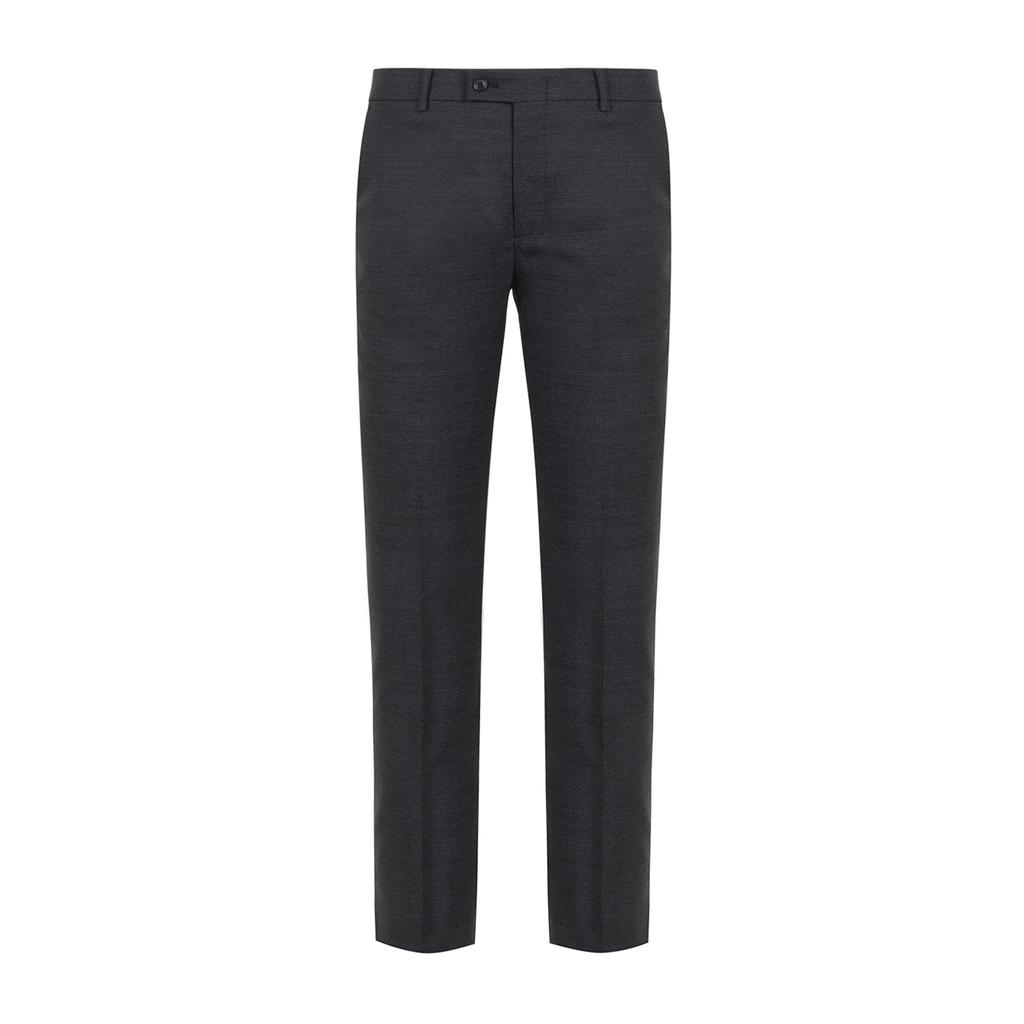BASSOHOMME 100% Italian Wool Slim Fit Soft Pants (Wsy1Pt26A)