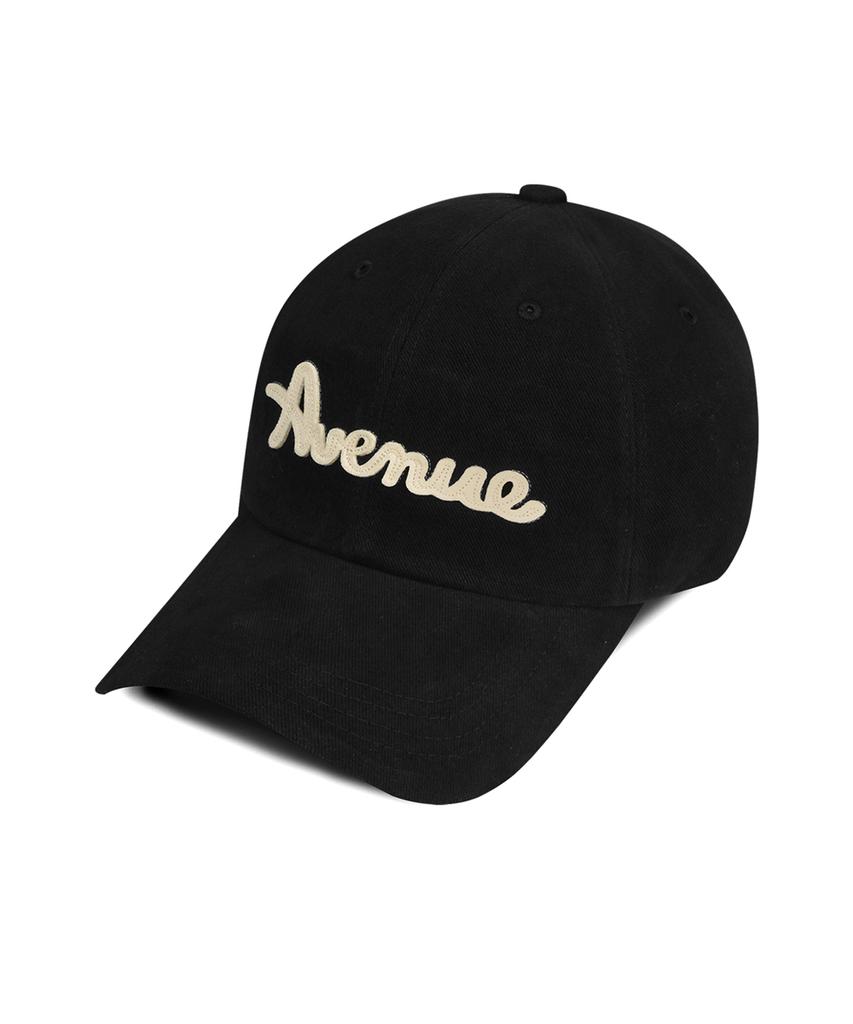 Line Binyu Avenue Logo Felt Ball Cap - Black