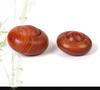 Red Sandalwood Handcrafted Health Ball Massager - Elderly Gift, Large Rosewood Flying Saucer Design