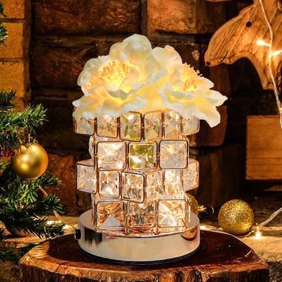 Rubik's Cube Lamp Flower Desktop Decorative Light LED Touch Night Light USB Ornament Holiday Light