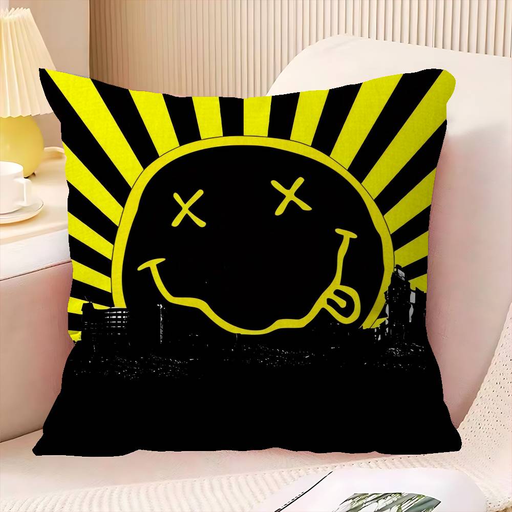 NNirvana American Rock Band Cushion Cover Decorative Pillow Sofa Home Decor Case Pillow Cases