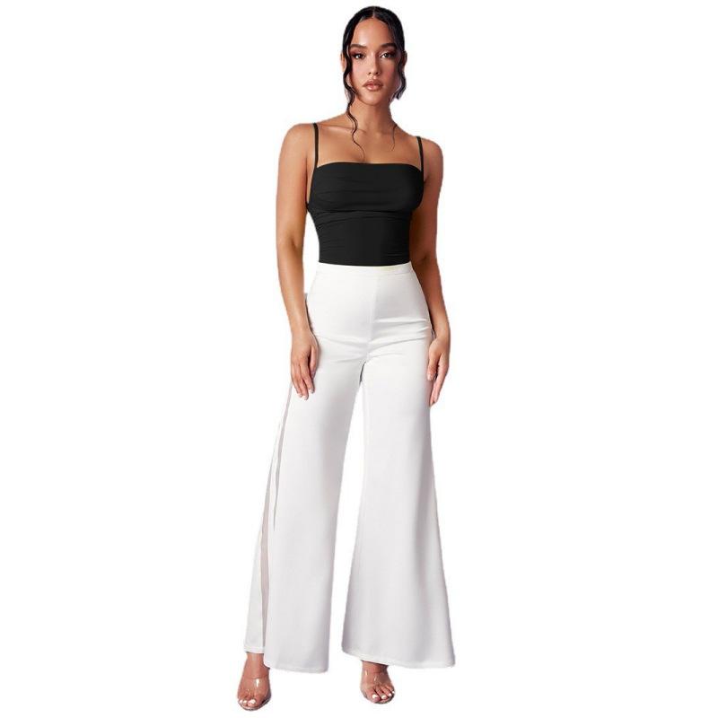 European and American Camisole with Backless High Elasticity Slim Fit Sexy Women's Jumpsuit