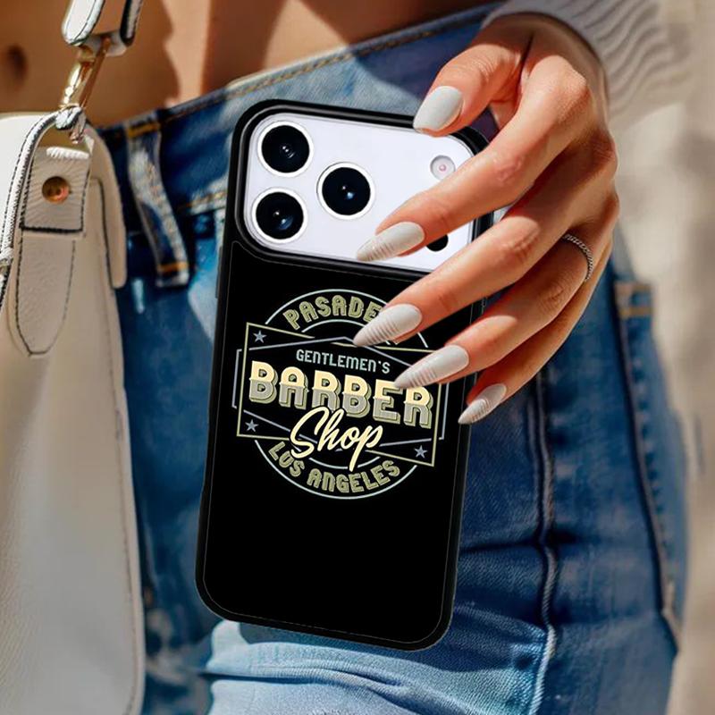 Barber Shop Hair Stylist Salon Phone Case For iPhone 17 Air 14 15 13 12 Max Cover For Apple 14 15 16 16e 11 Pro Max Plus Coque