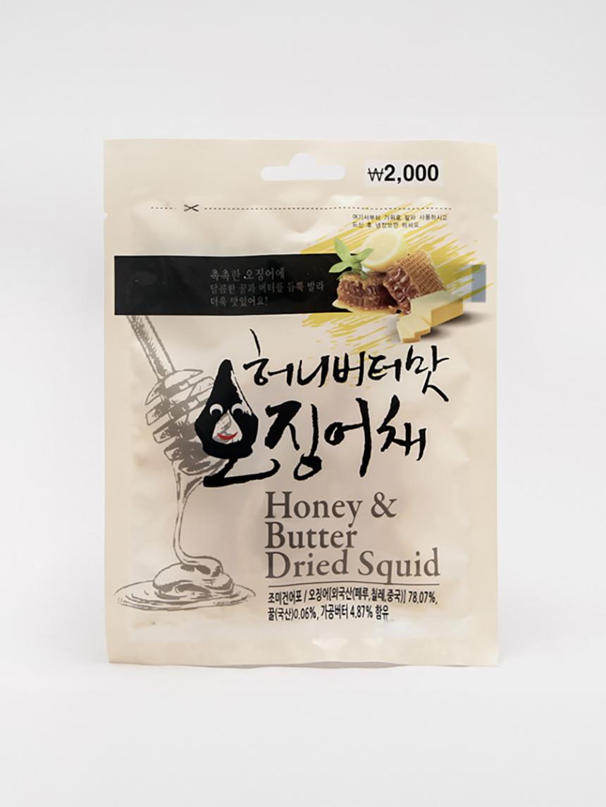 Honey Butter Flavored Dried Squid Snack 30g 1ea