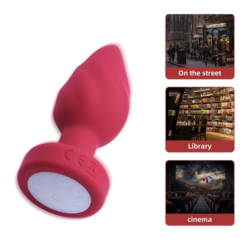 Luminous Silicone Butt Plug 10-frequency Vibration Luminous Masturbator Massager Butt Plug Adult Toys