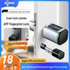 Premium Smart Fingerprint Lock with All-Password Function, Aluminum Alloy Graffiti Lock Cylinder Replacement