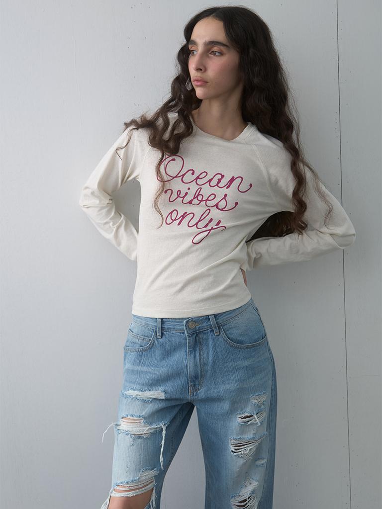 KIJUN Ocean Vibes Tee Ivory