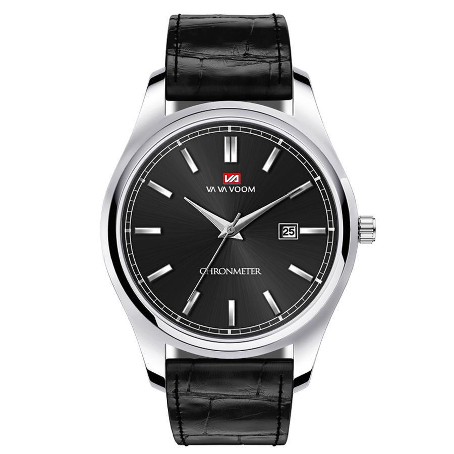 Business Men's Watch Fashion Trend Blue Stainless Steel Waterproof Date Display Quartz Movement Boutique Men Casual Watch Reloj