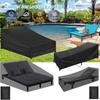 Garden Lounge Covers Waterproof Oxford Fabric Windproof Anti-UV Outdoor Sun Lounger Cover Durable Patio Furniture Protector