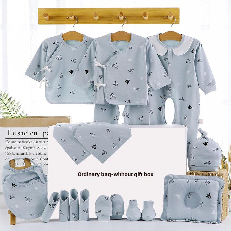 

Подарочная коробка с одеждой для новорожденных: Осенне-зимний наряд унисекс для празднования полнолуния Newborn