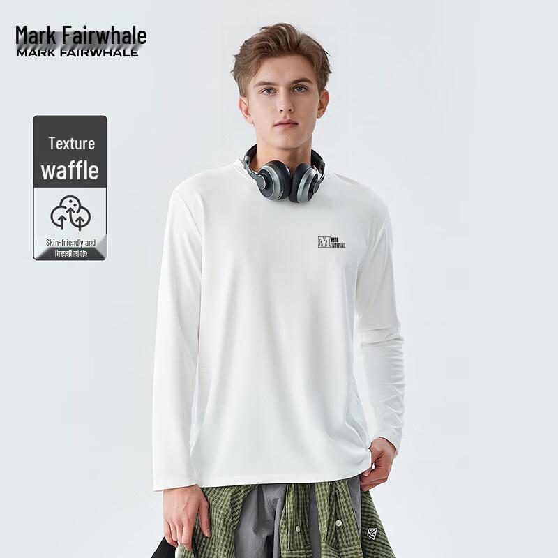 Mark Fairwhale Men's Casual Round Neck Long Sleeve T-Shirt