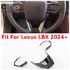 Car Central Control Steering Wheel Button Frame Cover Trim ABS Carbon Fiber Accessories Interior For Lexus LBX 2024 2025 2026