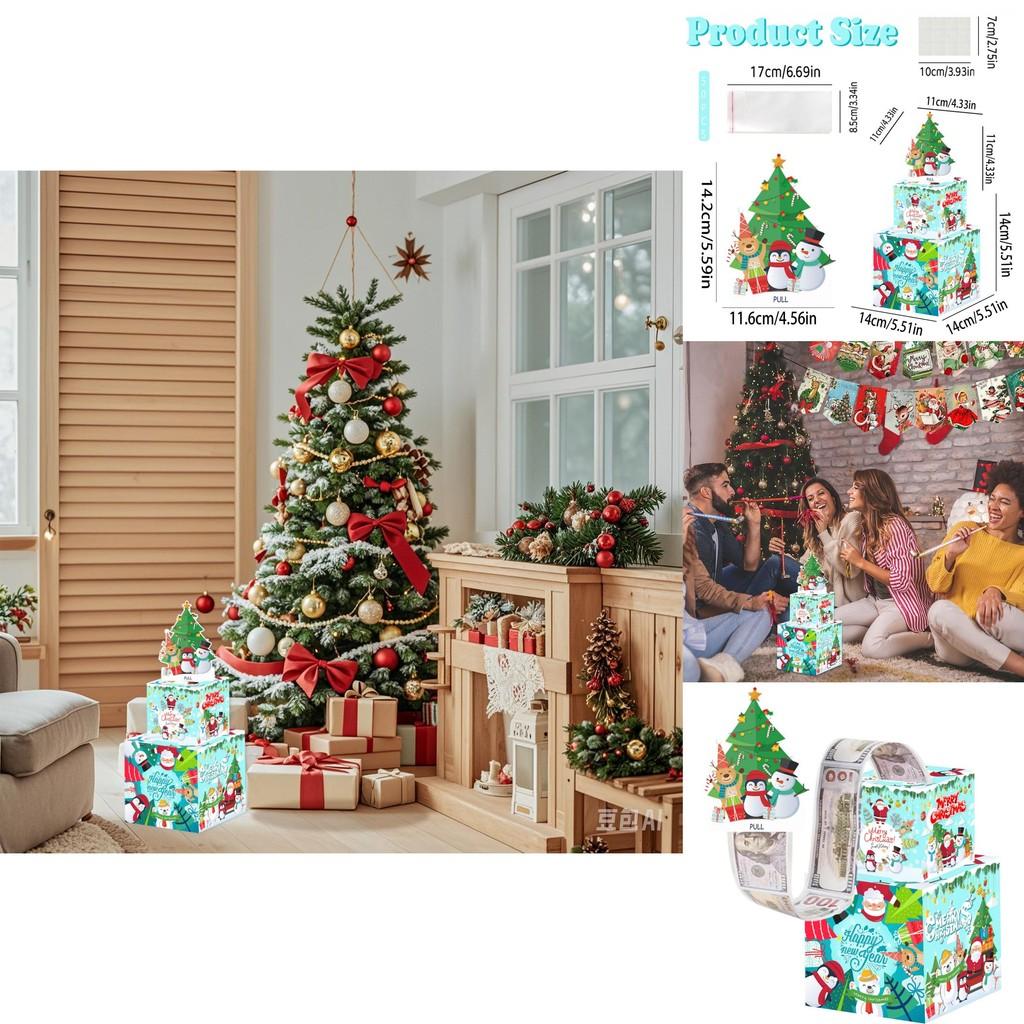 Weihnachtsgeschenkbox aus Kartonmaterial für Feiertags-Partydeko und Überraschungen