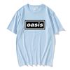 Hip Hop Streetwear Live'25 Oasis-s Band Tshirts Round Neck Cotton Unisex Tee-shirt Summer Casual Graphic Printing T-shirt