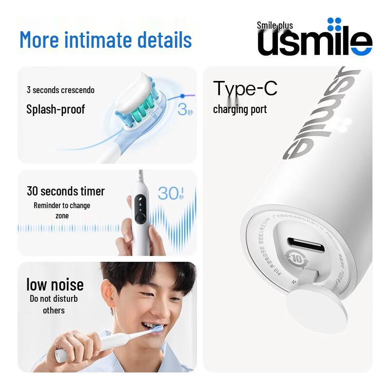 usmile P10 Sonic Electric Toothbrush CN plug (adapter included)