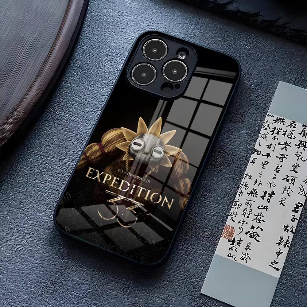 Clair Obscur Expedition 33 Phone Case For IPhone 17 Pro Max 15 Pro 14 12 11 13 Mini X XR XS 16 Plus SE Glass Cover