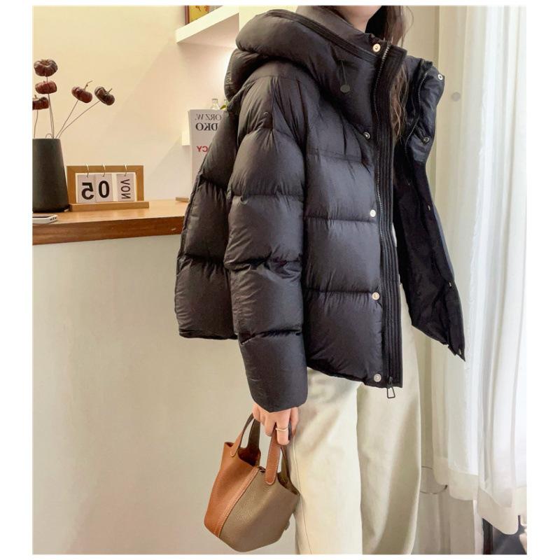 Cloud Puff Daunen Baumwollkleidung Damen Neu Kurz Kapuze Verdickt Warm Mode Brot Kleidung Leichte Luxusjacke