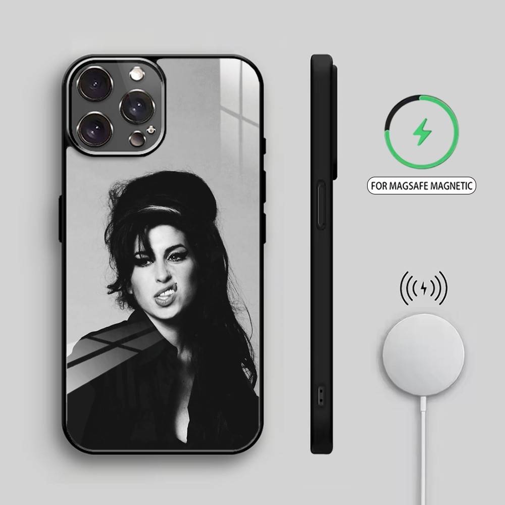 Singer A-Amy W-Winehouse    Phone Case For iPhone17,16,15,14,13,12,11 Plus,Pro Max Magnetic For Magsafe Wireless Charging iphone16e