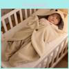 Baby Swaddle Sleeping Bag With Plush Lambswool Material For Newborn Fall And Winter Comfort