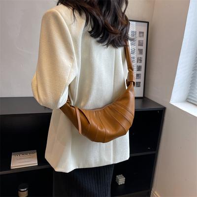 Designed Croissant Bag, Croissant Bag, Personalized Trendy Shoulder Bag, Crossbody Bag, Women's Dumpling Bag