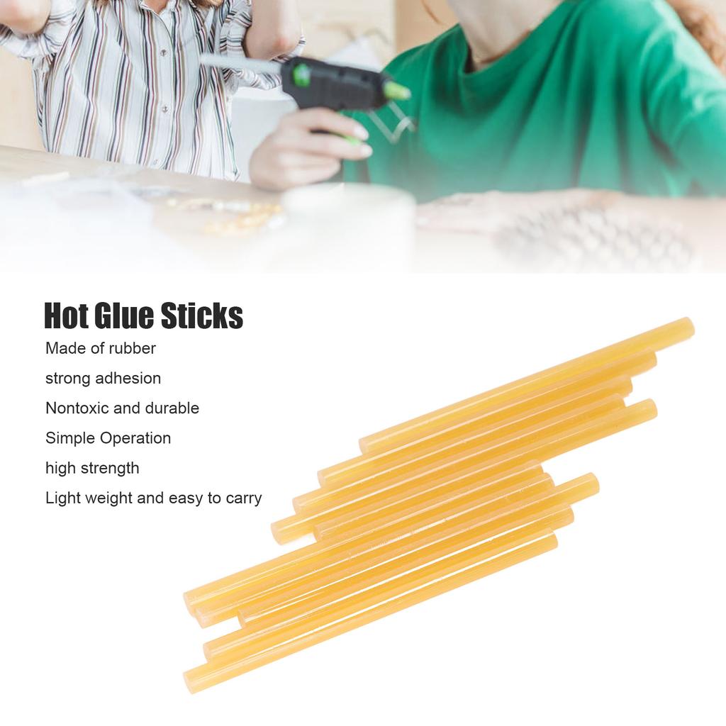 10Pcs Hot Melt Glue Stick 11x200mm Strong Adhesion High Strength Glue Adhesive Sticks for Glue Guns   60W
