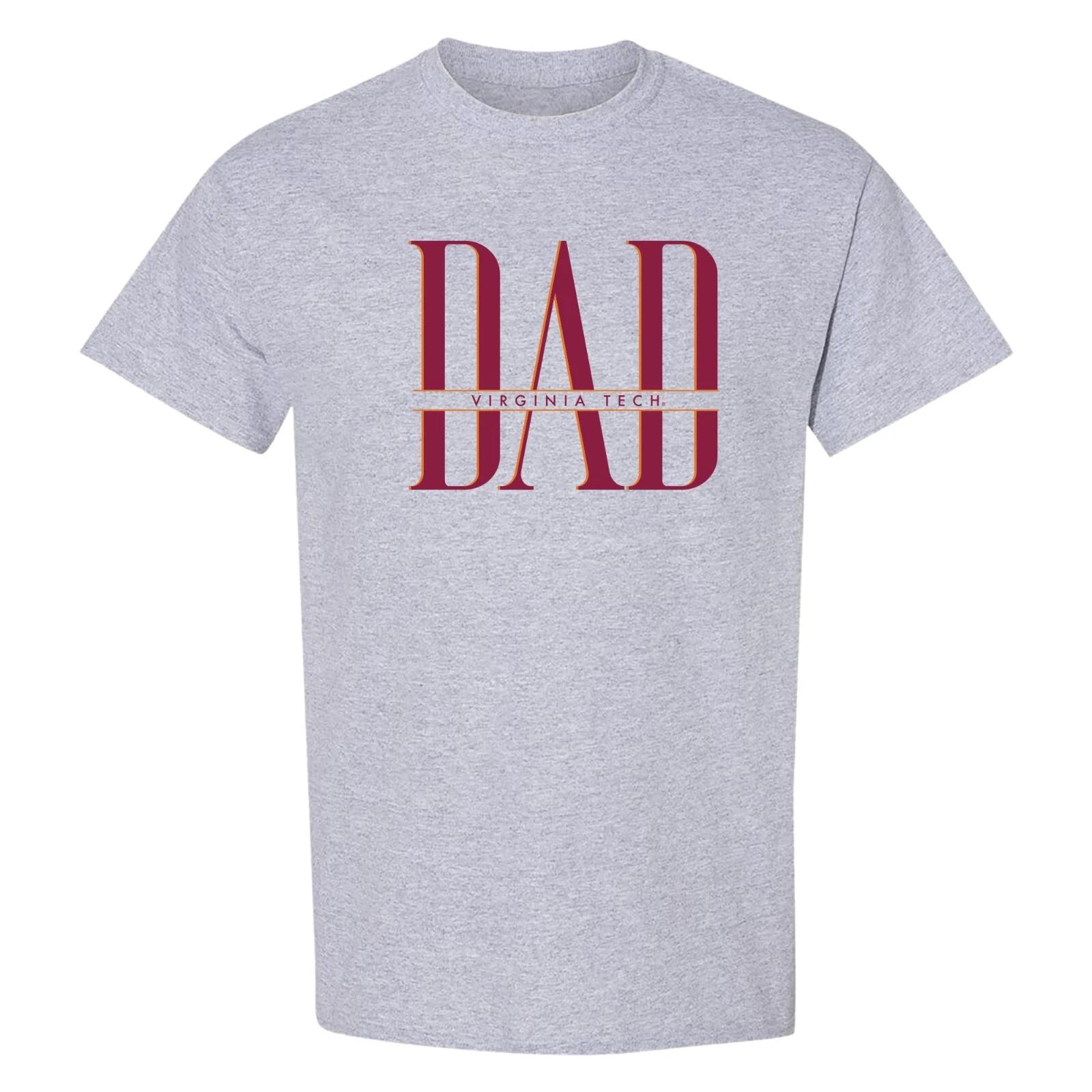 Virginia Tech Classic Dad T-Shirt - Sport Grey 4XL