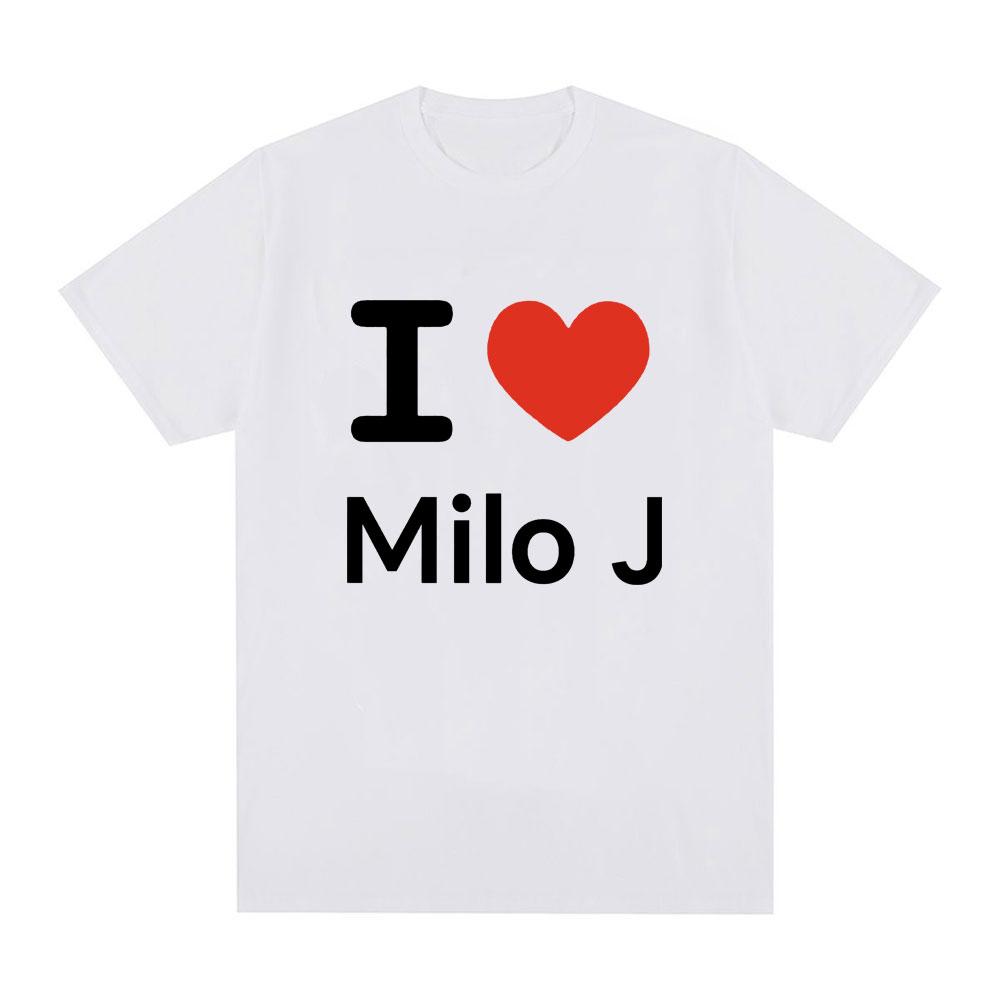 I Love Milo J Tshirt 111 Album Merch TShirts Men Women Clothes Fashion Hip Hop Vintage Harajuku Short Sleeve T Shirt Fans Gift S