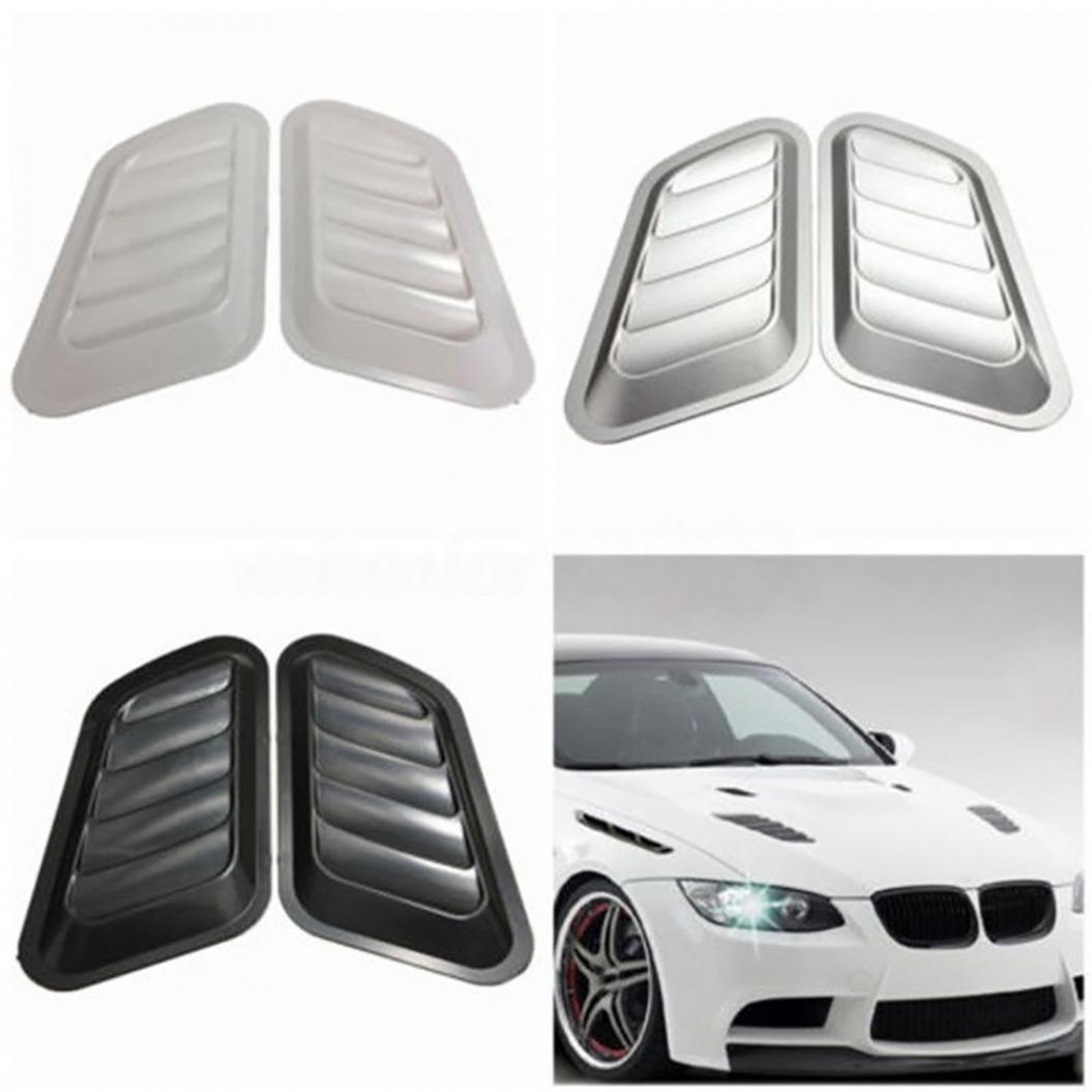 Custom Bonnet Universal Car Decorative Air Intake Turbo Bonnet Vent Grille Hood Scoops