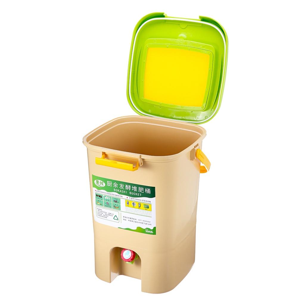 21L Kompostbehälter Recycling Komposter Belüfteter Kompostbehälter Bio Hausgemachter Mülleimer Eimer Hausgemachte Bioabfallbehälter