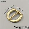 1pcs 15mm/18mm/20m/26mm/33mm/39mm Brass Men's Belt Buckle Women's Pin Buckle Belt Head Head Adjustment Bags and Leather Goods
