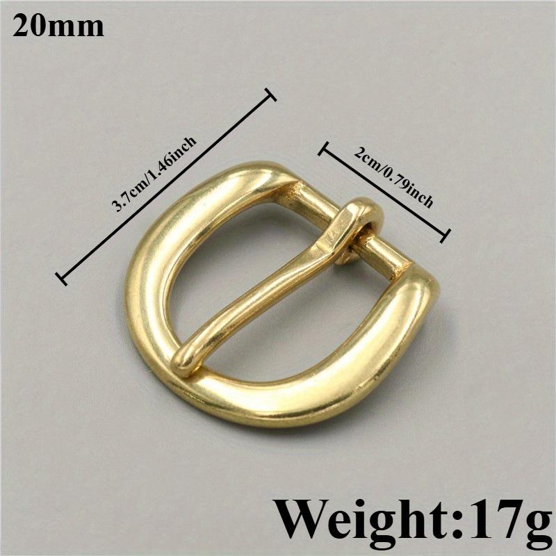 1pcs 15mm/18mm/20m/26mm/33mm/39mm Brass Men's Belt Buckle Women's Pin Buckle Belt Head Head Adjustment Bags and Leather Goods