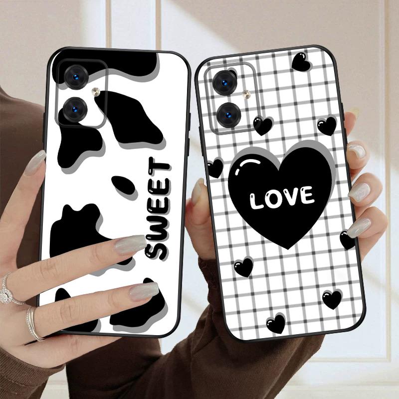 White color block For Motorola Moto G 04 G05 G14 15 24 34 35 54 55 75 84 85 Edge 40 50 Fusion 60 Fusion silicone soft phone case