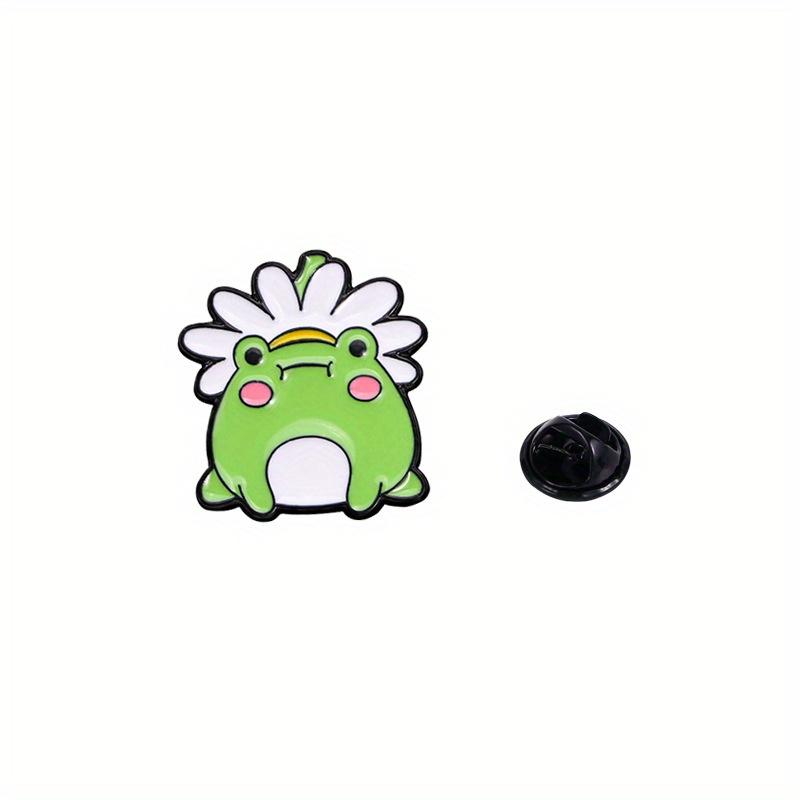 Cute Frog Enamel Pin Set - Adorable Animal Brooches for Clothing & Bags, Perfect Gift for Friends