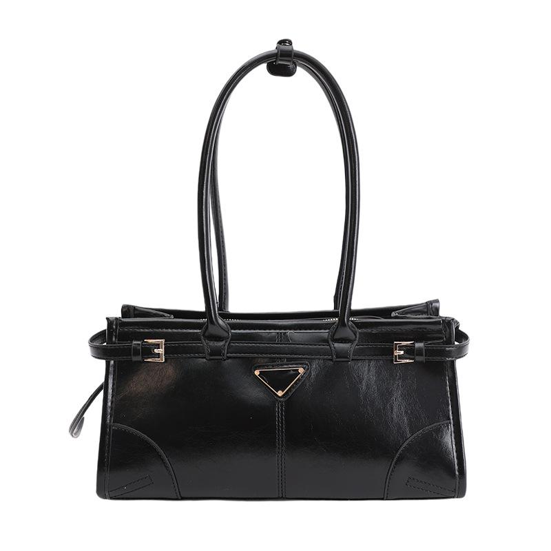 Modische Eimer-Tasche, Tägliche Pendler-Einkaufstasche mit einer Schulter, Einfache und Nischen-Achseltasche