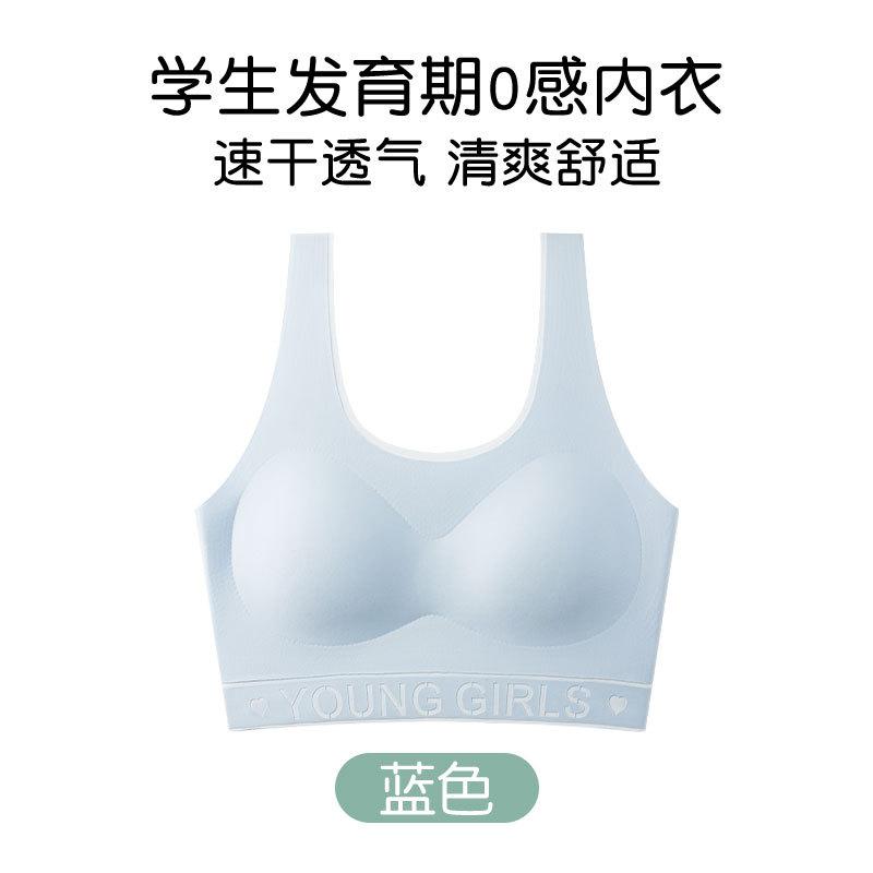 Development Period Tube Top Girls Underwear Seamless Middle and High School Students Chest Wrapping Breathable Thin Fixed Girls Vest Bra