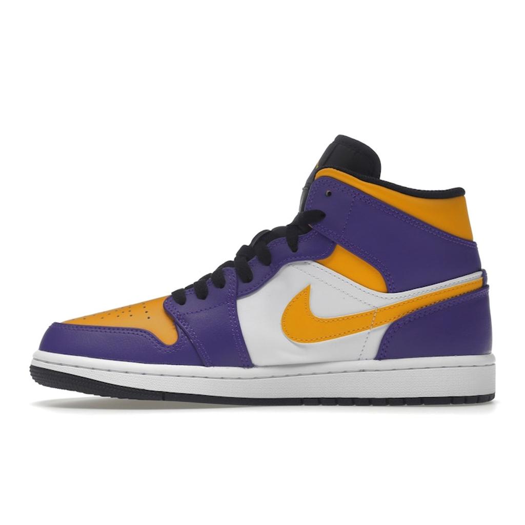 Air Jordan 1 Mid Lakers Men Sneakers Purple Dark-Concord Taxi DQ8426-517