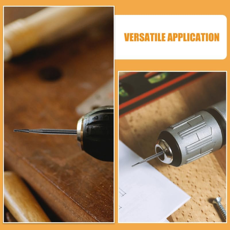 3Pcs Auto Glass Repair Drill Bit Kit for Windshield Crack and Chip Repair, Tungsten Carbide Bits, Electric Grout Removal Tool