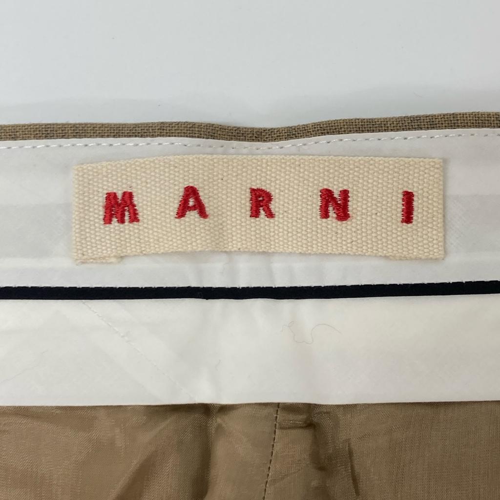 MARNI Beige wool slacks Bottoms 40 beigeUsed