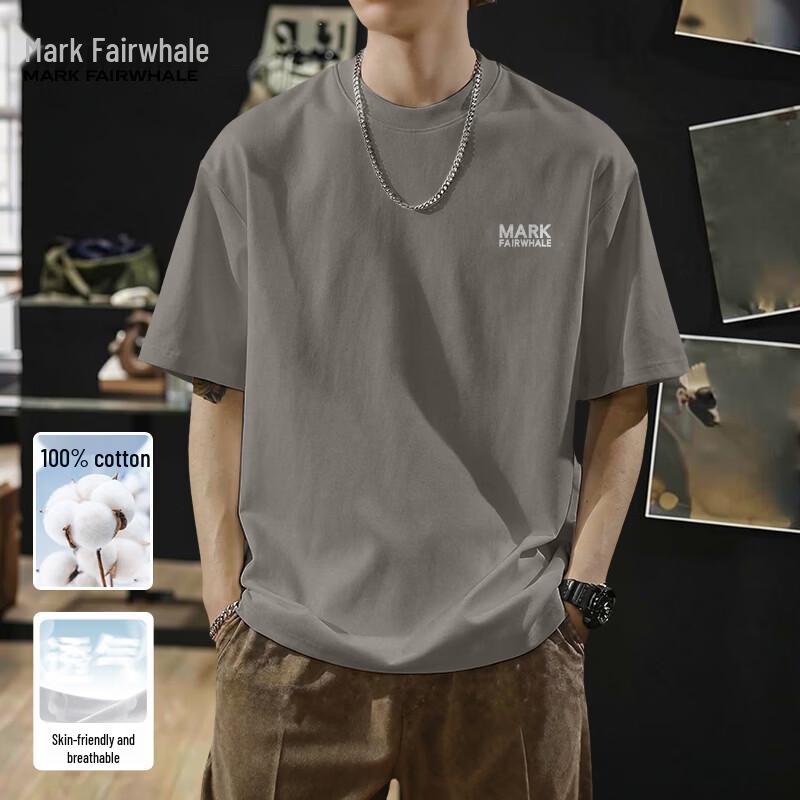 Mark Fairwhale Men's Pure Cotton Breathable Short Sleeve T-Shirt