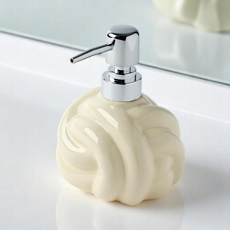 Ceramic Dispenser (320ml) Cream Bathroom Dispenser
