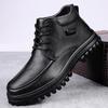Genuine Leather Men Boots Comfortable Warm Ankle Winter Boots Business Leather Boots