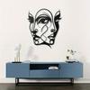 1 Piece Of Classic Abstract Female Face Metal Wall Art, An Original Pattern Sculpture, An Elegant Wall Decoration